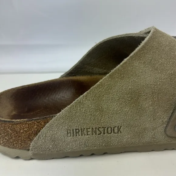 Birkenstock Kyoto Taupe Nubuck Suede Leather Women's Sandals