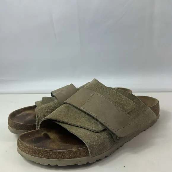 Birkenstock Kyoto Taupe Nubuck Suede Leather Women's Sandals