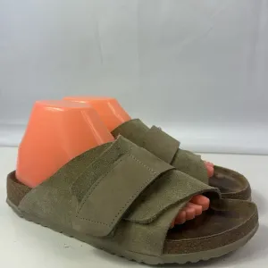 Birkenstock Kyoto Taupe Nubuck Suede Leather Women's Sandals