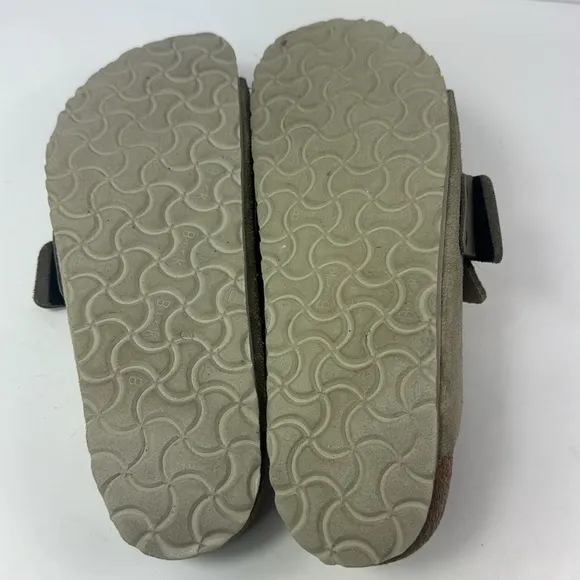 Birkenstock Kyoto Taupe Nubuck Suede Leather Women's Sandals