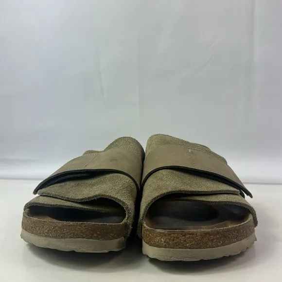 Birkenstock Kyoto Taupe Nubuck Suede Leather Women's Sandals