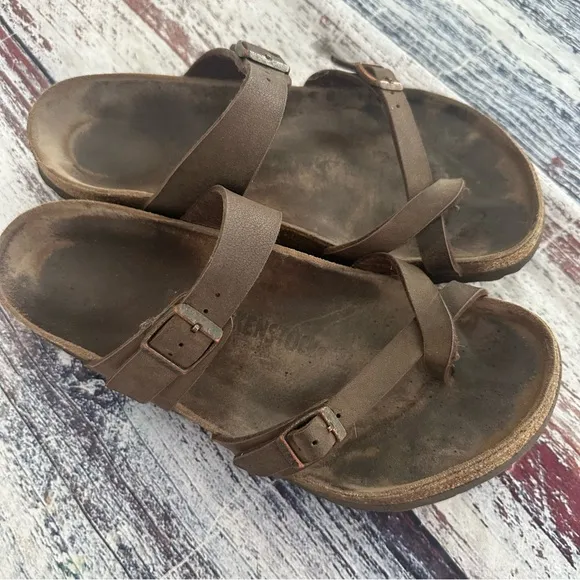Birkenstock Mayari Birko-Flor Brown Sandals