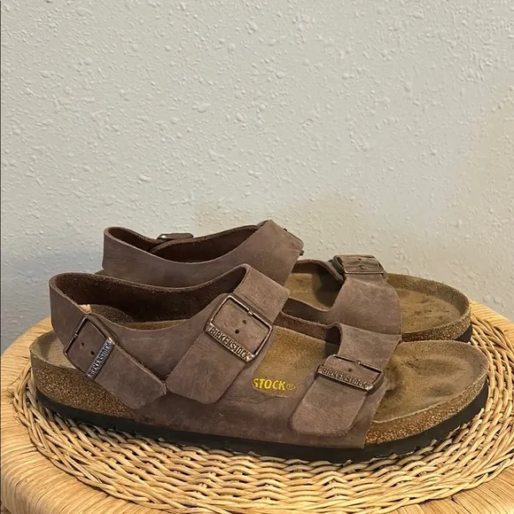 Birkenstock Milano Brown Leather Sandals
