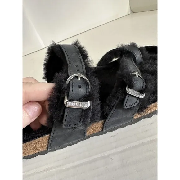 Birkenstock Size 38 / US 8 Mayari Shearling Lined Sandals