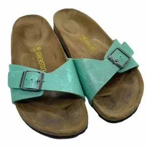 Birkenstock Slide Sandals Women's Madrid Blue Slip On Size US 9.5 EU 40 Narrow