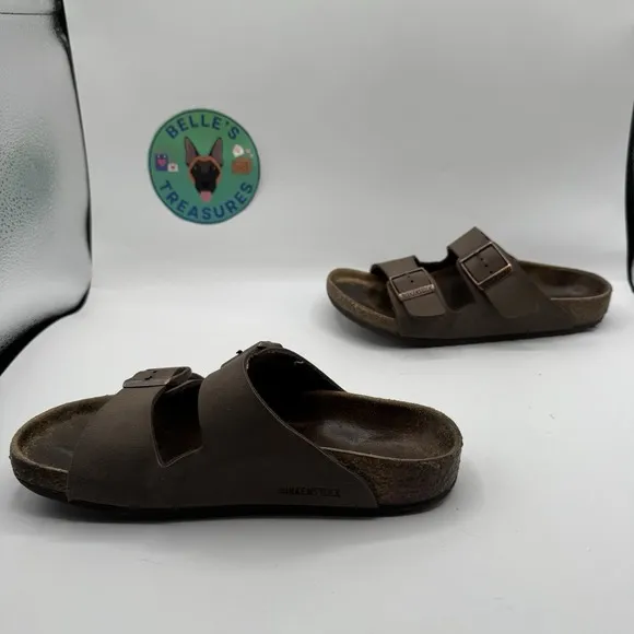 Birkenstock Sneakers Youth 34EU 3US Slip On Arizona Brown Leather Buckles Unisex