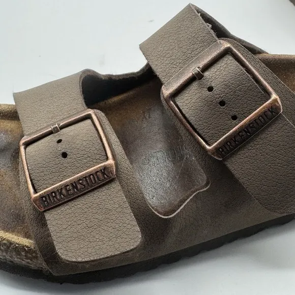 Birkenstock Sneakers Youth 34EU 3US Slip On Arizona Brown Leather Buckles Unisex