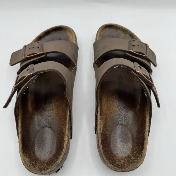 Birkenstock Sneakers Youth 34EU 3US Slip On Arizona Brown Leather Buckles Unisex