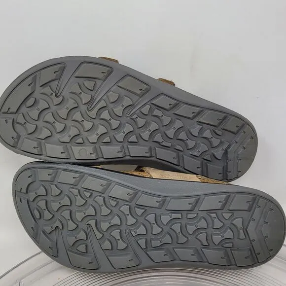 Birkenstock Sonora Tan Brown Leather Walking Summer Sandals EU39 US L 8 M6 99%