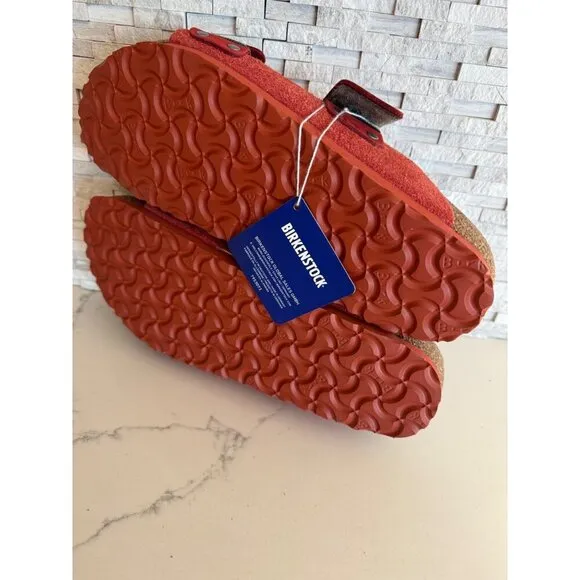 Birkenstock Uji Double Strap Slide Sandals Sienna Red EU 39 Women's US 8 Men 6
