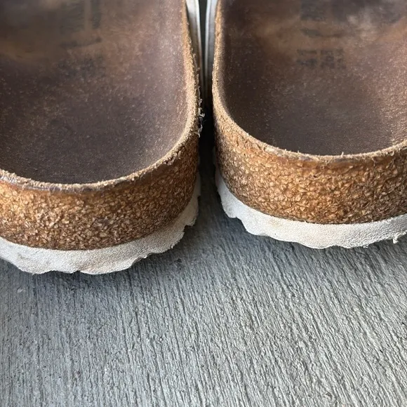 Birkenstock White Arizona Sandals Size 41