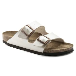 Birkenstock White Leather Slip On Sandals size 9 or 40