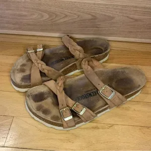 Birkenstock Women's Franca Slip On Braid Buckled Strappy Footbed Sandals -Size 8