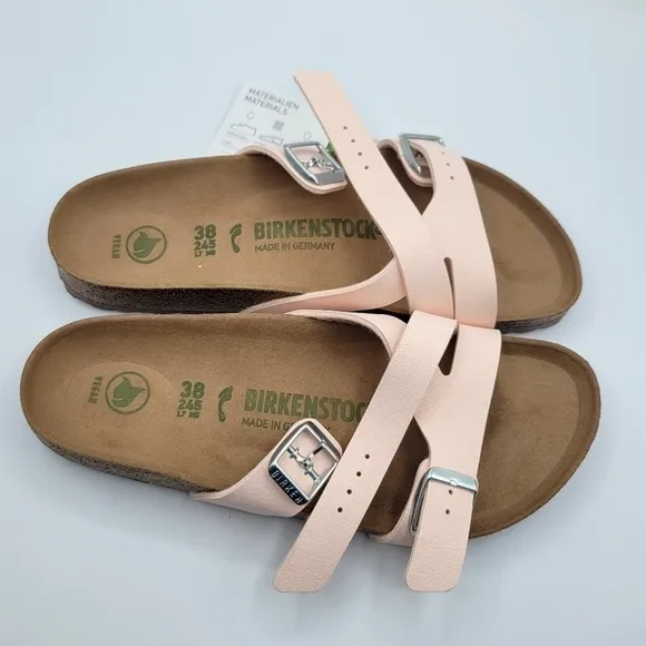 Birkenstock Yao Balance Vegan Birko-Flor Sandals Light Rose 7