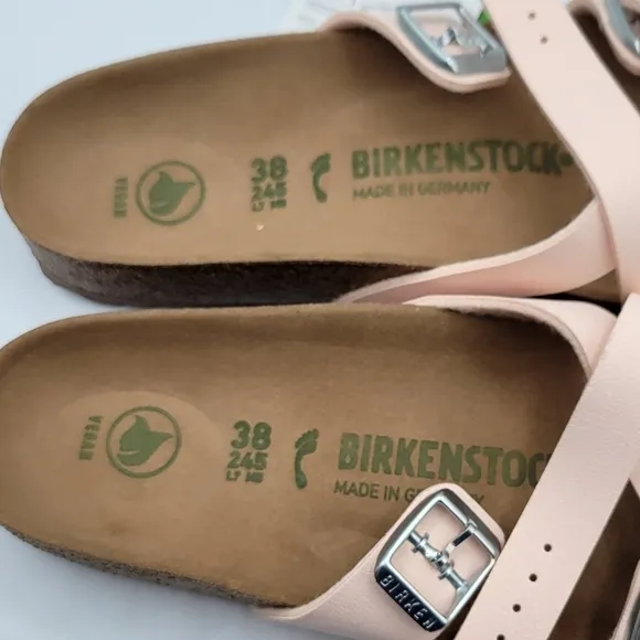 Birkenstock Yao Balance Vegan Birko-Flor Sandals Light Rose 7