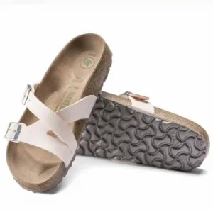 Birkenstock Yao Balance Vegan Birko-Flor Sandals Light Rose 7