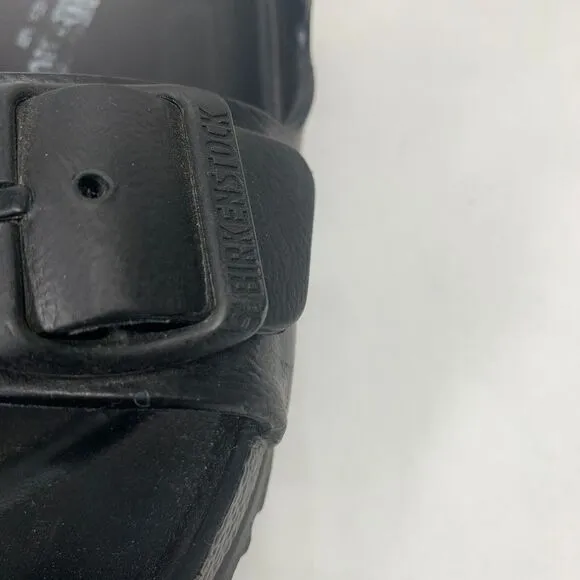 Birkenstocks Arizona Mens 46 Black Sandals Slide On Buckle Size 13 Rubber