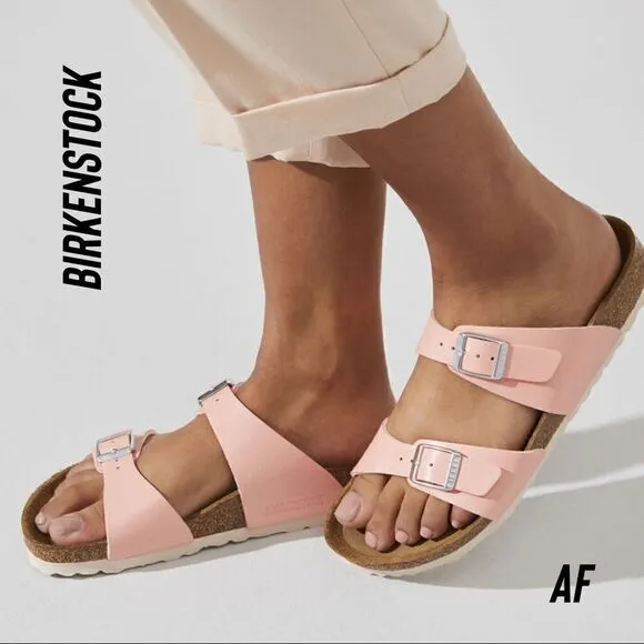 BIRKENSTOCK SYDNEY BIRKO-FLOR SANDALS GRACEFULLY CORAL SIZE 40