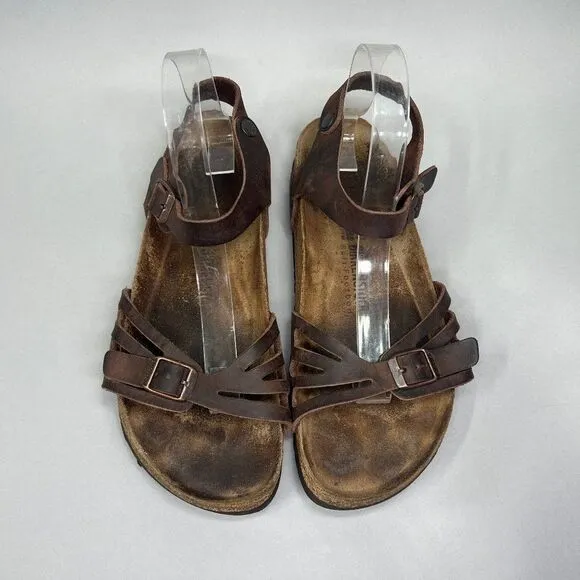 Birkenstock Women's Size 10.5 Brown Leather Sandals