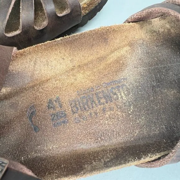 Birkenstock Women's Size 10.5 Brown Leather Sandals