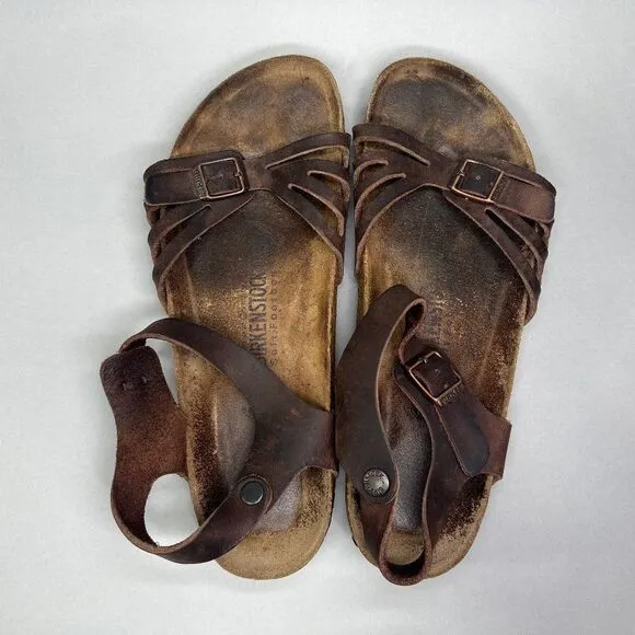 Birkenstock Women's Size 10.5 Brown Leather Sandals