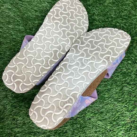 Birkis BIRKENSTOCK Pink Paisley 3 Buckle Sandals