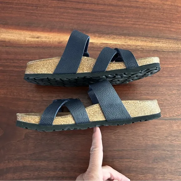 Birkis Nepal Navy Blue Sandals Size EU 37, US 6