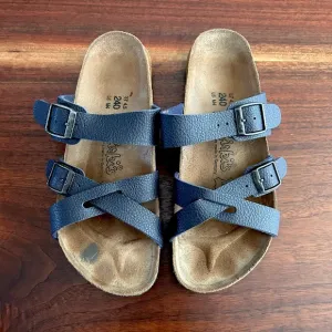 Birkis Nepal Navy Blue Sandals Size EU 37, US 6
