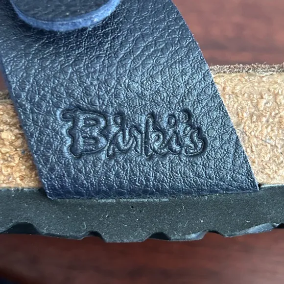 Birkis Nepal Navy Blue Sandals Size EU 37, US 6
