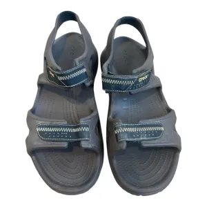 Black Men’s Strap Rubber Hiking Iconic Crocs Comfort Sandals Size 12