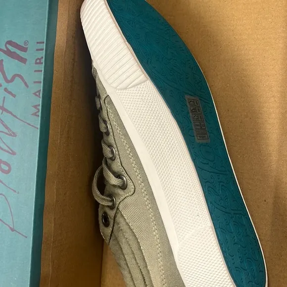 Blowfish Malibu Crawford Steel Gray Color Washed Canvas Mesh Slip On Sneakers