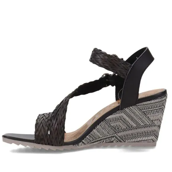 Blowfish Maliblu Black Wedge Sandals Size 11