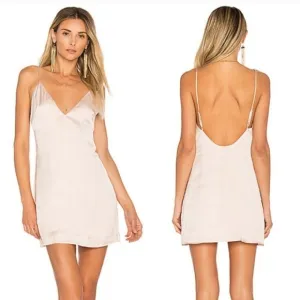 BNWT LOVERS FRIENDS X REVOLVE MINI SLIP DRESS IN OPAL Y2K slip dress feminine