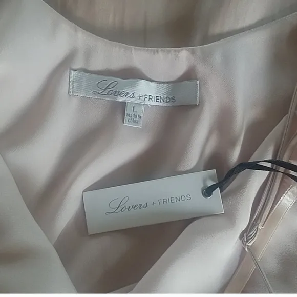 BNWT LOVERS FRIENDS X REVOLVE MINI SLIP DRESS IN OPAL Y2K slip dress feminine