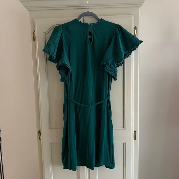 BODEN Trim Detail Jersey Mini Dress | Emerald Green | US Size 14