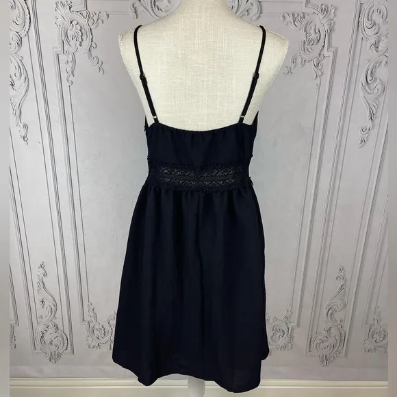 Bohemian Casual Cami V-neckline Flared Hem Summer Beach Dress