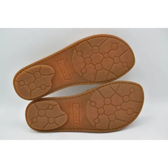 Born Womens Size 8 Miarra Buckle Blush Full Grain Leather Slip On Slide Sandals