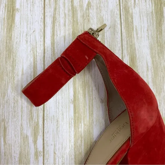 Botkier Red Suede Heeled Sandals
