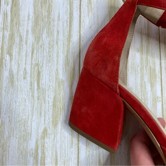 Botkier Red Suede Heeled Sandals