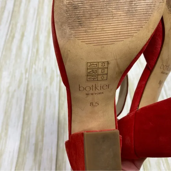 Botkier Red Suede Heeled Sandals