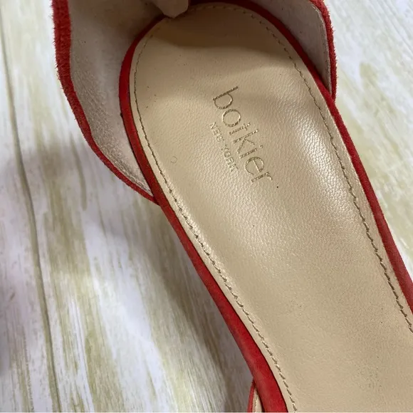 Botkier Red Suede Heeled Sandals