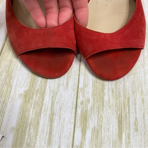 Botkier Red Suede Heeled Sandals