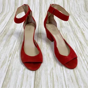 Botkier Red Suede Heeled Sandals