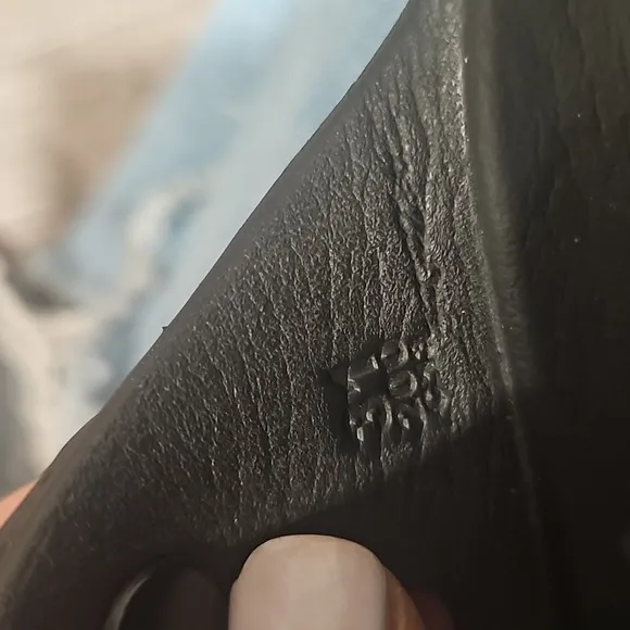 Boys Black Birkenstock Slides.