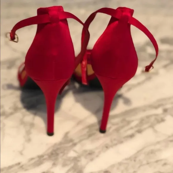 Brand New, 14th &amp; Union Anika Sandals Satin Red heels. Selling the Red P…