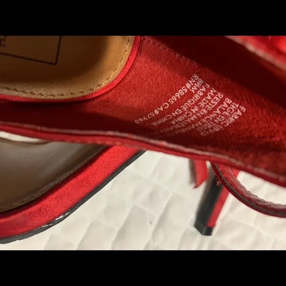 Brand New, 14th &amp; Union Anika Sandals Satin Red heels. Selling the Red P…