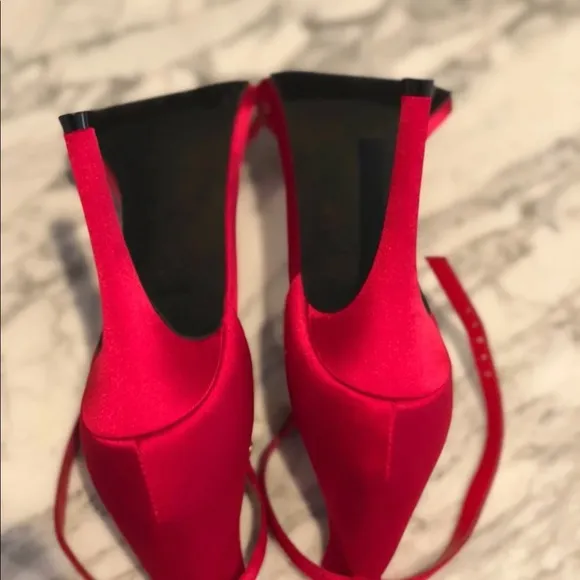 Brand New, 14th &amp; Union Anika Sandals Satin Red heels. Selling the Red P…