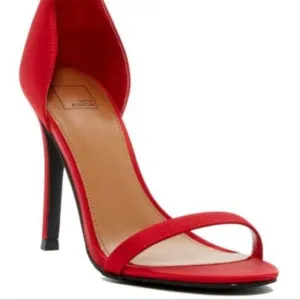 Brand New, 14th &amp; Union Anika Sandals Satin Red heels. Selling the Red P…