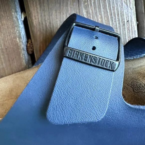 Brand New Birkenstock Navy Blue Two Buckle Arizona in Unisex 42 - Women's 11