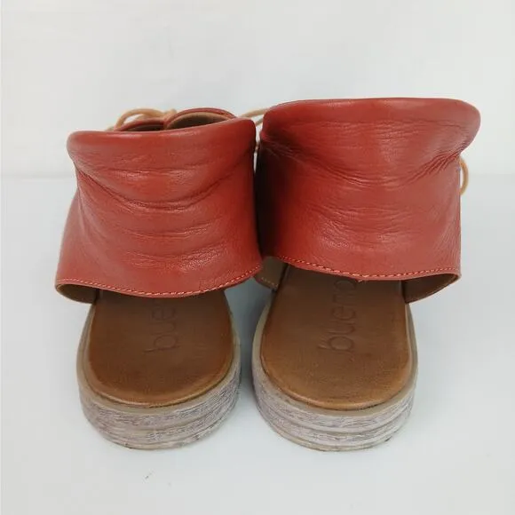 Bueno Yara SZ 40 9.5 Sandals Brick Red